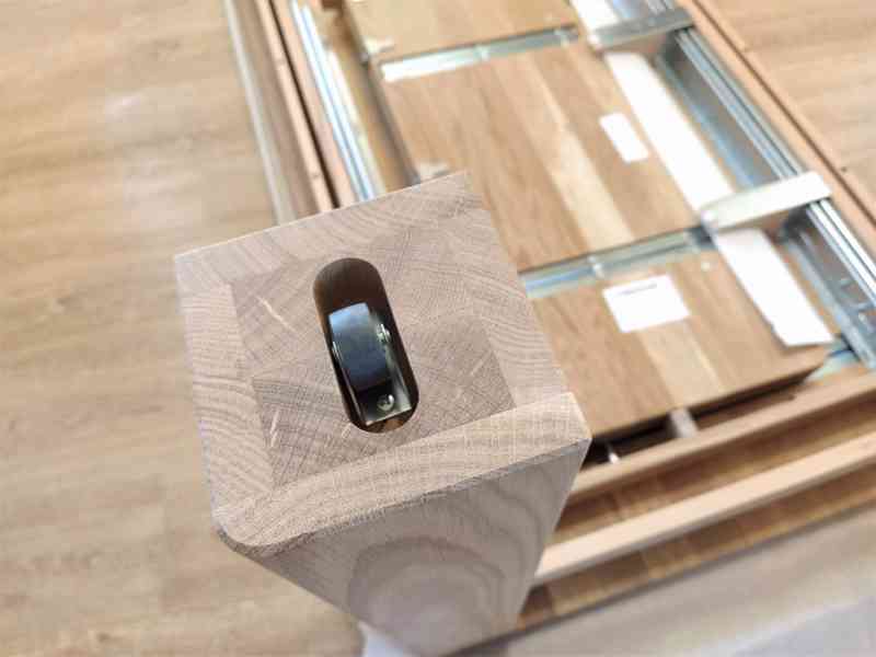 Velký jídelní stůl celomasiv DUB 100x200 +100 - foto 5