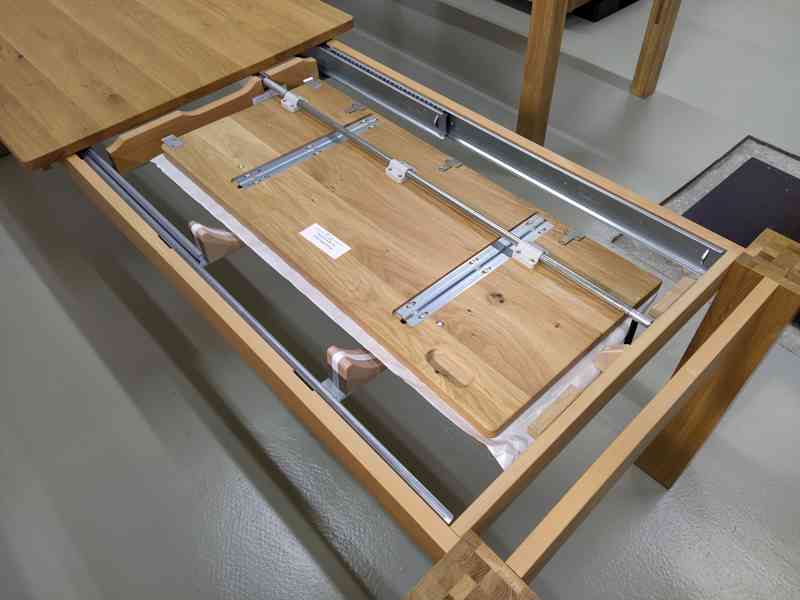 Velký jídelní stůl celomasiv DUB 100x200 +100 - foto 3