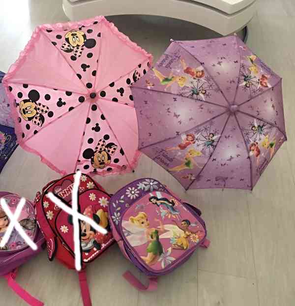 Dívčí doplňky - baťůžek a deštník Disney - foto 1
