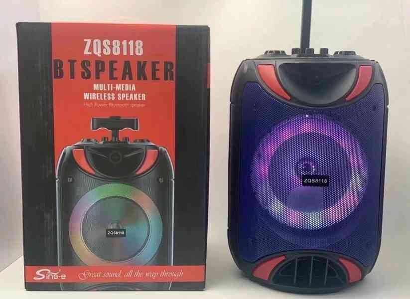 bt speaker zqs12106s+ velký reproduktor s bezdrátovým mikrof - foto 1