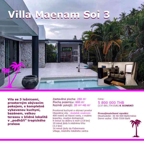 Villa Maenam Soi 3, Surat Thani 84320, Thajsko