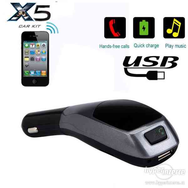 Bluetooth FM Transmitter - Car Kit pro běžné autorádio - foto 3