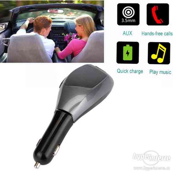 Bluetooth FM Transmitter - Car Kit pro běžné autorádio - foto 5