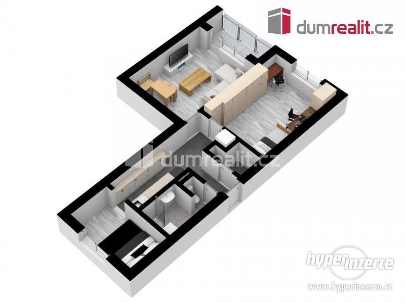 prodej bytu 2+1, předělaný na 3+1, 59 m2, Krupka (Maršov) - foto 12