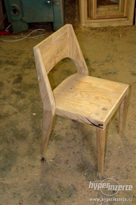 Masivní dubový stůl+6 originálních židlí - foto 3