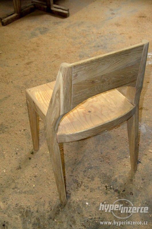 Masivní dubový stůl+6 originálních židlí - foto 4