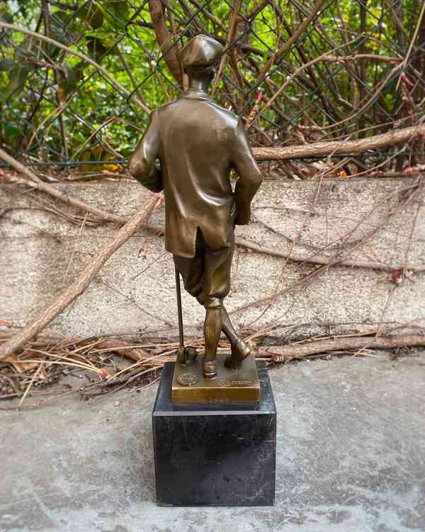 Bronzová socha soška Golf Golfista  - foto 3
