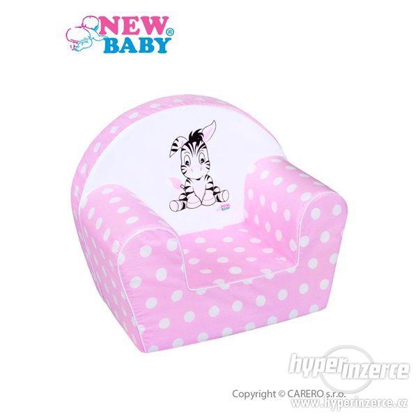 Nové Dětské křeslo New Baby Zebra růžové - foto 1