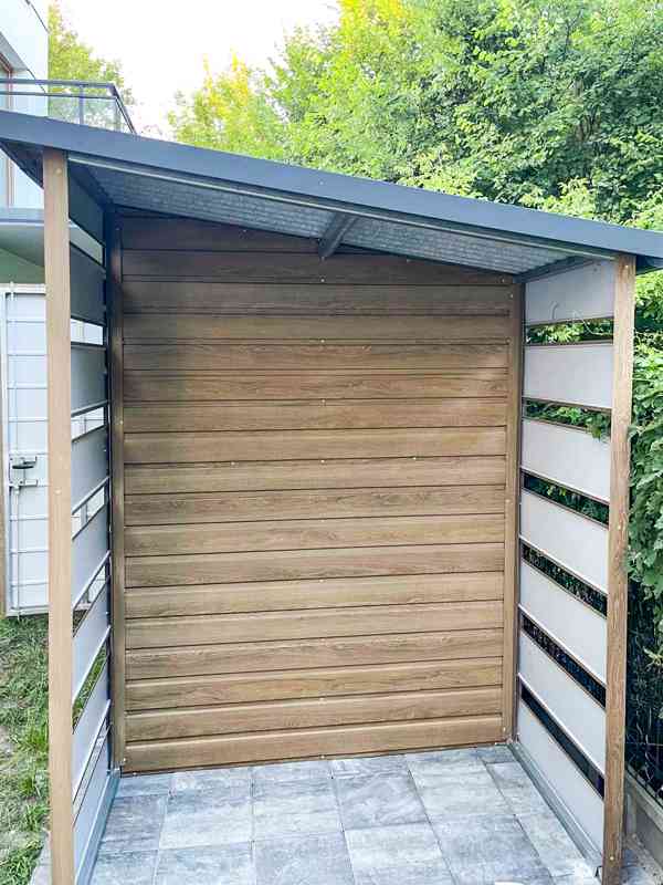  Zahradní domek 2x2m +  přístřešek 0,8m  -  dveře - TS756 - foto 4