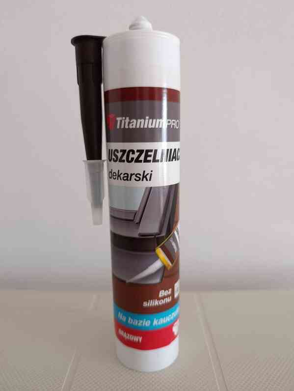Hnědý kaučukový střešní tmel bez silikonu TitaniumPRO 300 ml - foto 2