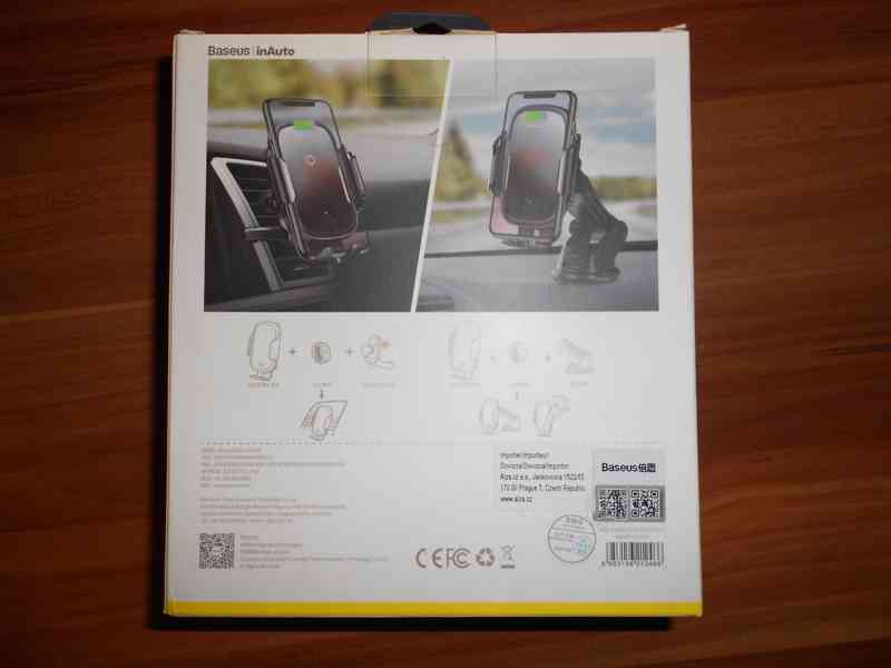 Baseus Light Electric Car Holder Wireless Charger - foto 6