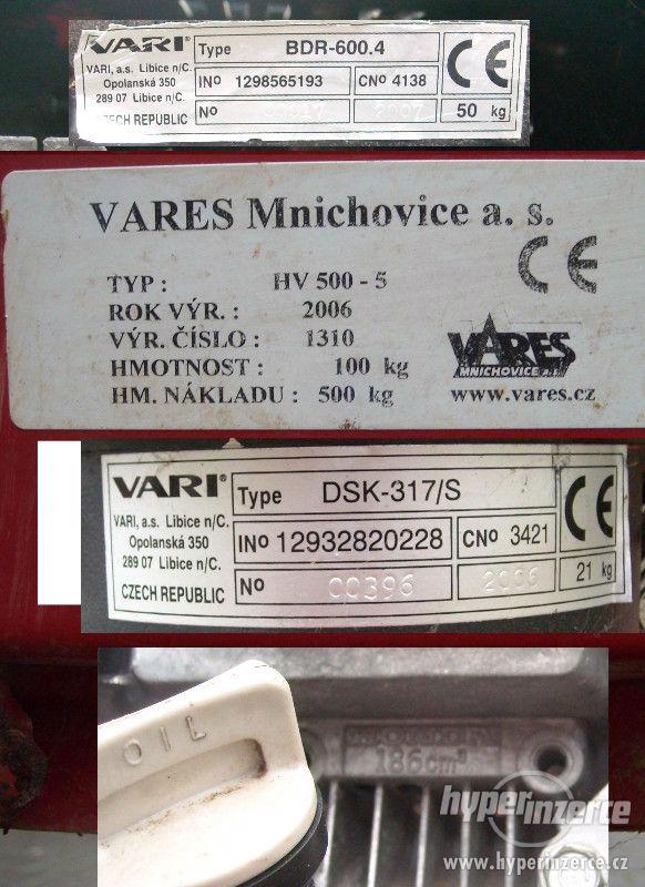 Malotraktor VARI HONDA + valník + bubnová sekačka - foto 7