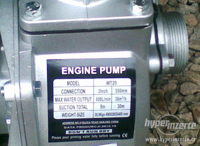 kalové čerpadlo benzinové 800 l/min 199 ccm obsah motoru nep - foto 5