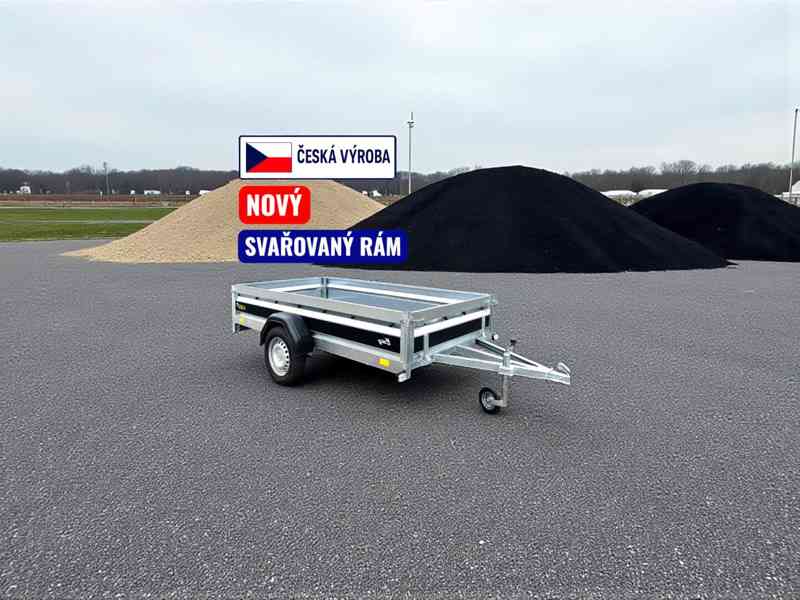 Přívěsný vozík 2,65m x 1,30, DPH - foto 1