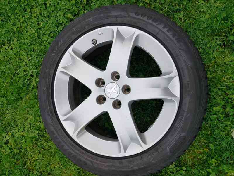 Originální ALU Peugeot COSMOS R17 + TPMS + zimní pneu  - foto 2