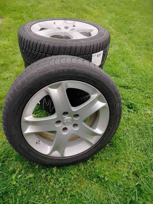 Originální ALU Peugeot COSMOS R17 + TPMS + zimní pneu  - foto 3