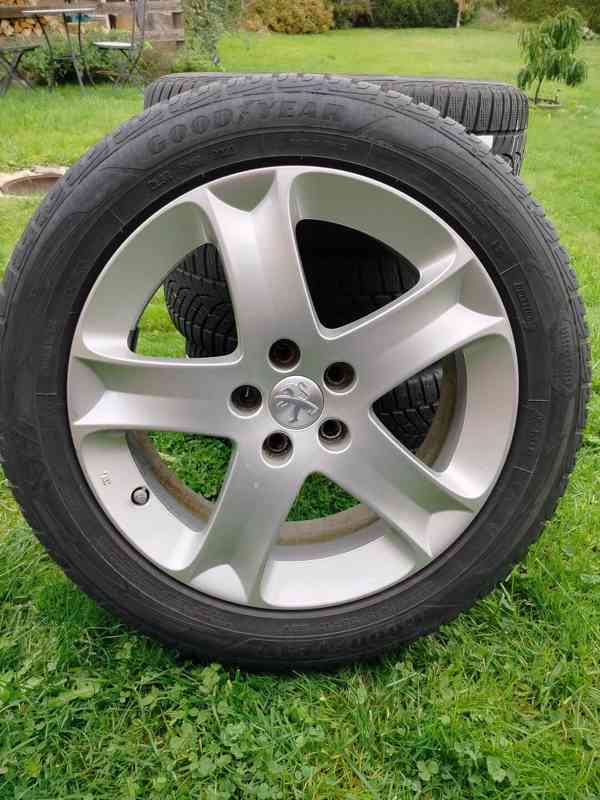 Originální ALU Peugeot COSMOS R17 + TPMS + zimní pneu  - foto 4