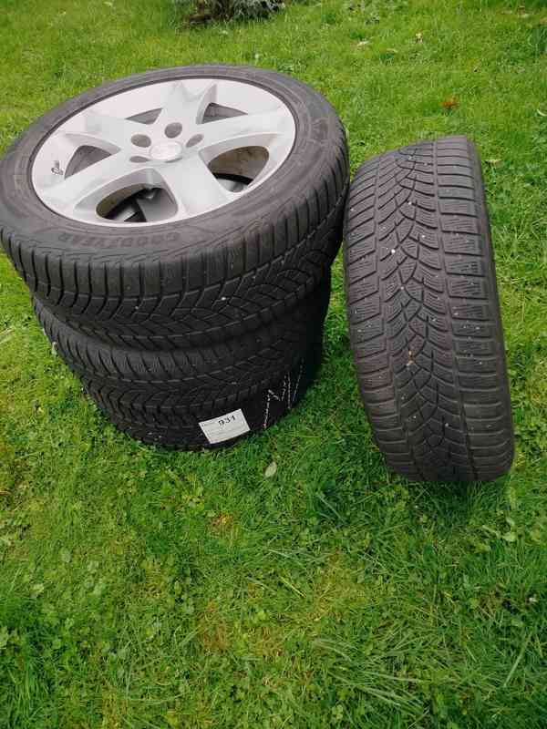 Originální ALU Peugeot COSMOS R17 + TPMS + zimní pneu  - foto 5