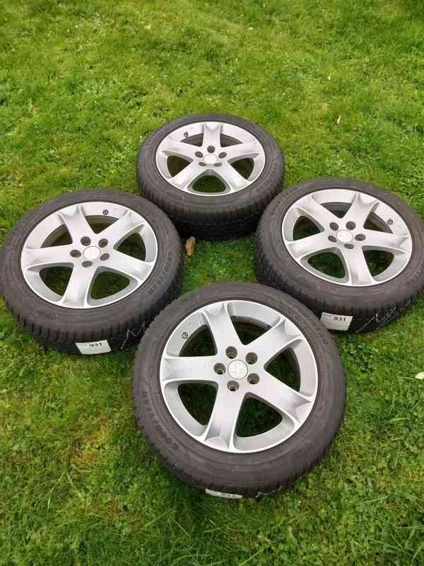 Originální ALU Peugeot COSMOS R17 + TPMS + zimní pneu  - foto 1