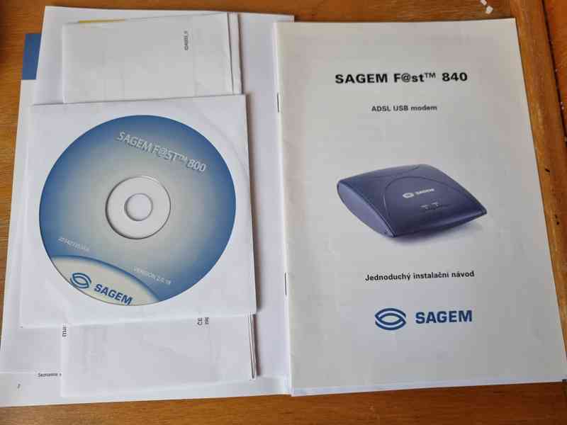 ADSL modem Sagem F@st 840 E2 - DOPRAVA ZDARMA - foto 4
