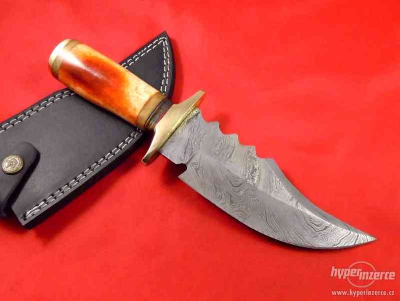 Damaškový nůž Damašková ocel ZDARMA kožené pouzdro na míru - foto 1