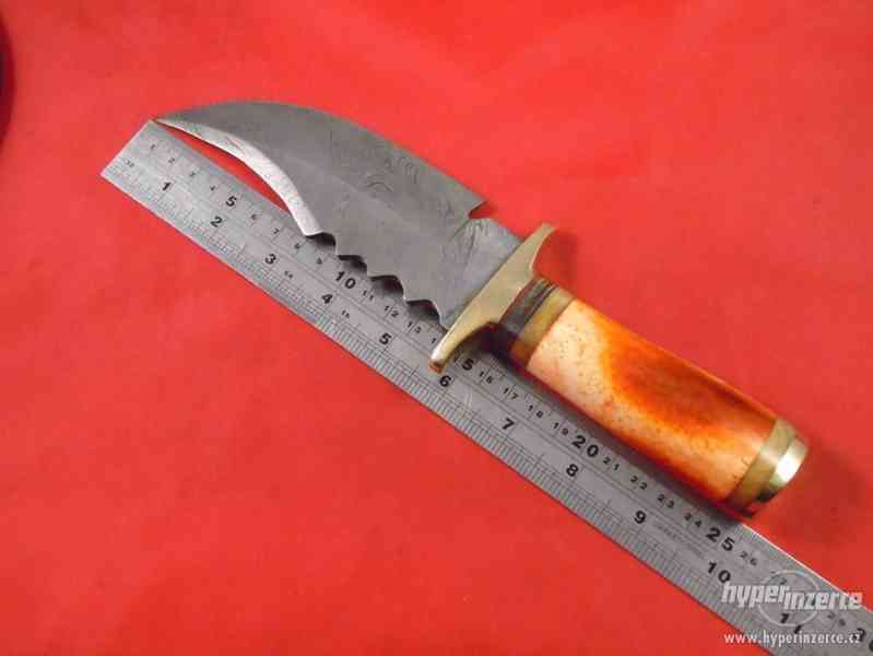 Damaškový nůž Damašková ocel ZDARMA kožené pouzdro na míru - foto 7