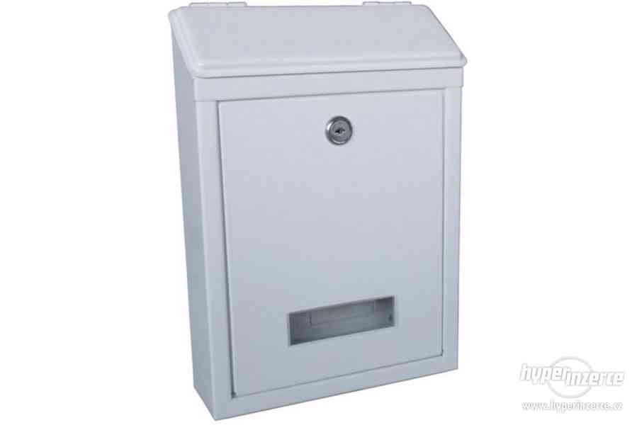 Bílá nerezová poštovní schránka 210x300x60 mm