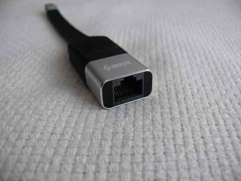 AlzaPower FlexCore adaptér z USB-C do LAN - černý - foto 2