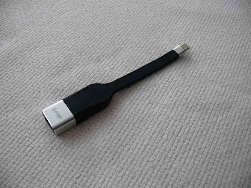 AlzaPower FlexCore adaptér z USB-C do LAN - černý - foto 1