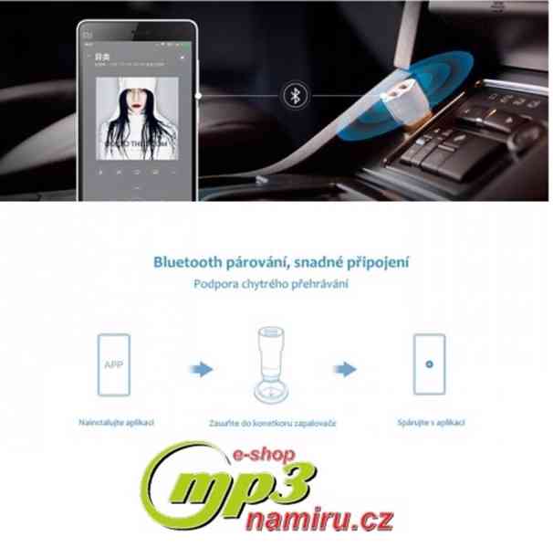 Mini MP3 FM transmitter Bluetooth 2x USB nový - foto 9
