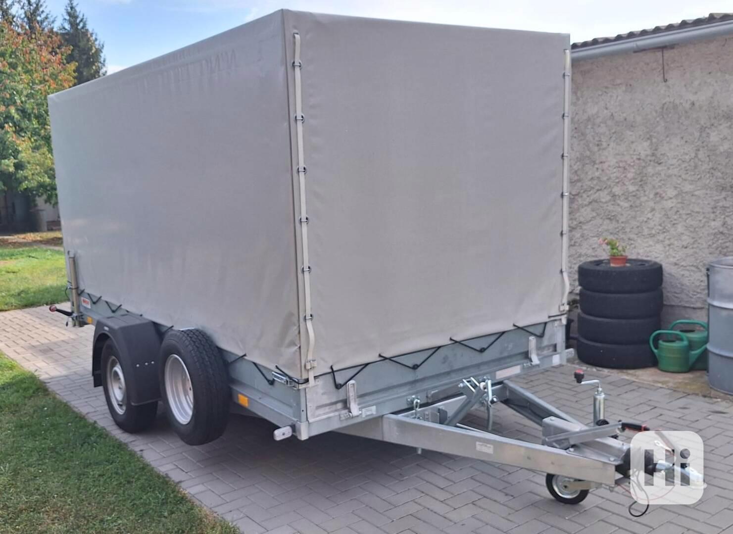 Prodám Sklopný nákladní vozík 1500 kg s plachtou,odpočet DPH - foto 1
