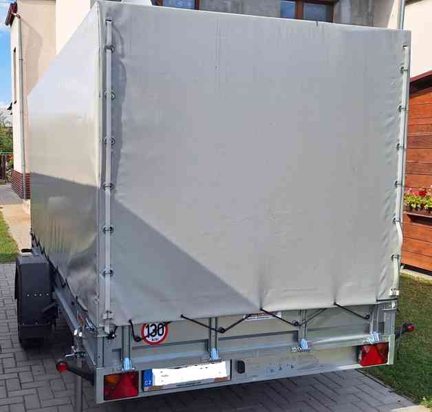 Prodám Sklopný nákladní vozík 1500 kg s plachtou,odpočet DPH - foto 2