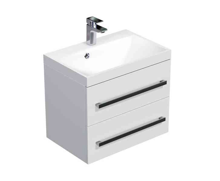 KOUPELNOVÁ SKŘÍŇKA S UMYVADLEM NATUREL SAT CUBE WAY 60X40 CM - foto 4