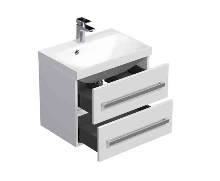 KOUPELNOVÁ SKŘÍŇKA S UMYVADLEM NATUREL SAT CUBE WAY 60X40 CM - foto 5