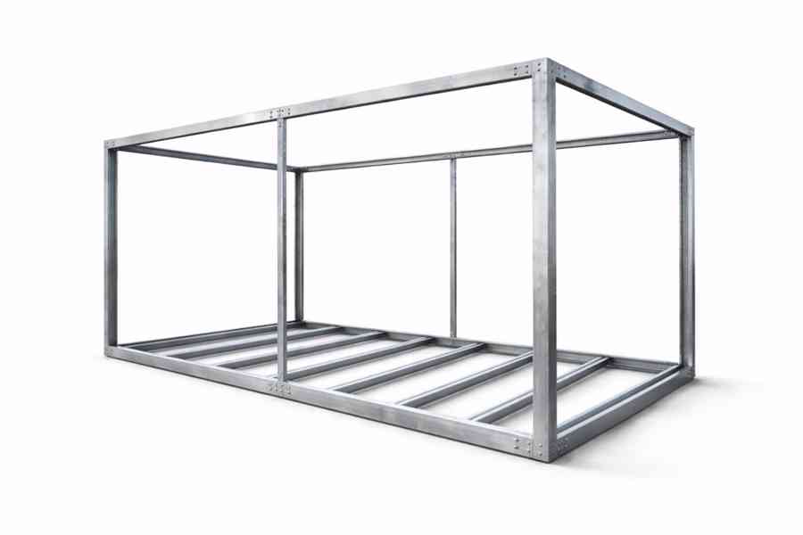 Kontejnerový rám 10x3,3 m, pozinkovaná ocel   - foto 5