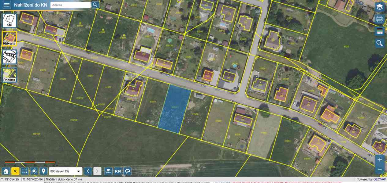 Podíl 1/4 na pozemku, k.ú. Chlístov u Benešova - foto 2