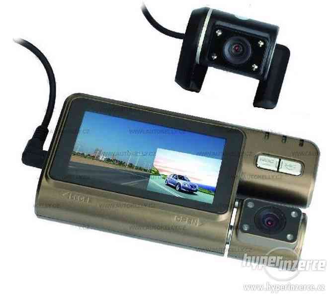 Duální DVR kamera do auta včetně parkovací kamery - BENG 08HD, Full HD - foto 1