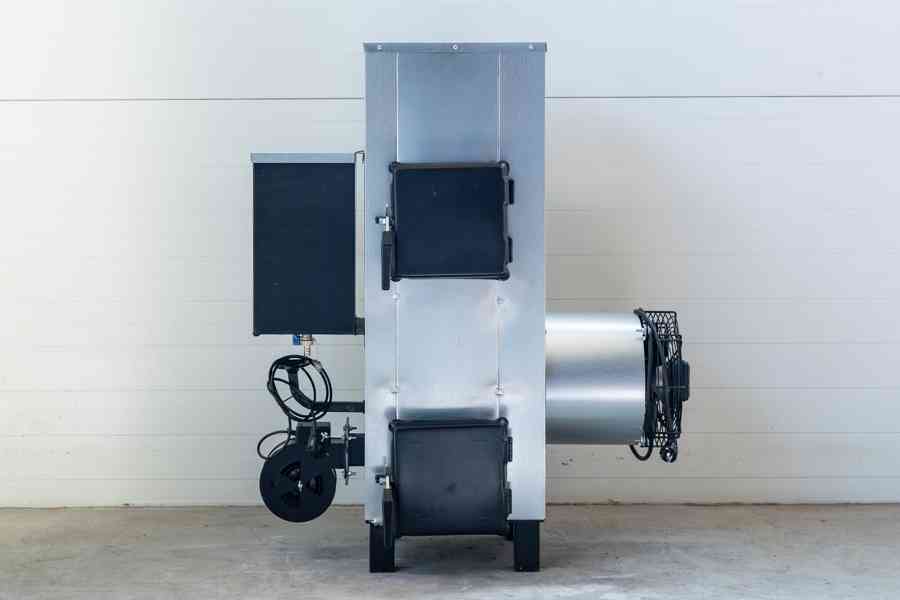 Ohřívač vzduchu NG20 kW (do 100 m2) na použitý olej+drevo