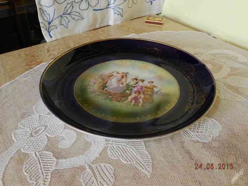 Krásný starožitný talíř Rosenthal Kobalt 30,5cm - foto 2