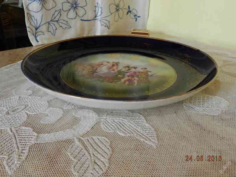 Krásný starožitný talíř Rosenthal Kobalt 30,5cm - foto 4