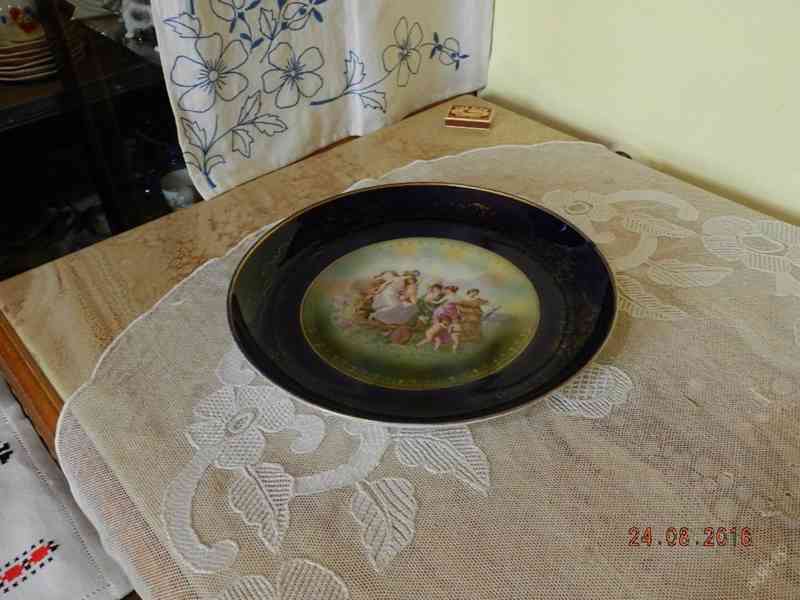 Krásný starožitný talíř Rosenthal Kobalt 30,5cm - foto 3