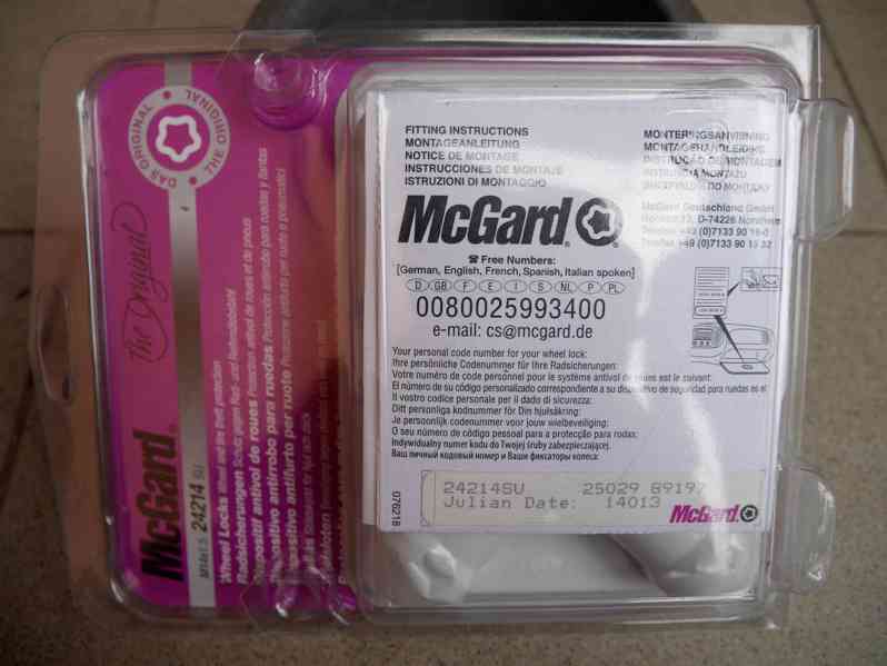 bezpečnostní matice McGard 24214 SU, M14x1,5 - foto 2