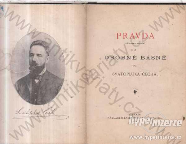 Pravda a drobné básně Svatopluk Čech 1.vydání 1886 - foto 1