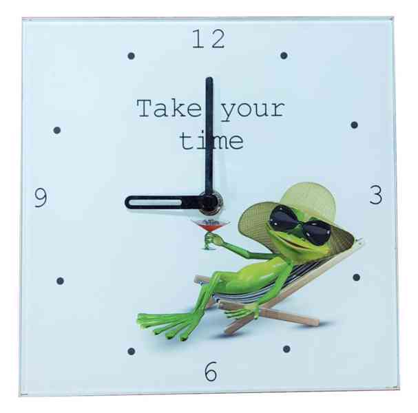 Nástěnné hodiny Frog Quartz