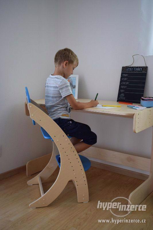 Dětská rostoucí židle PARIS - modrá - foto 1