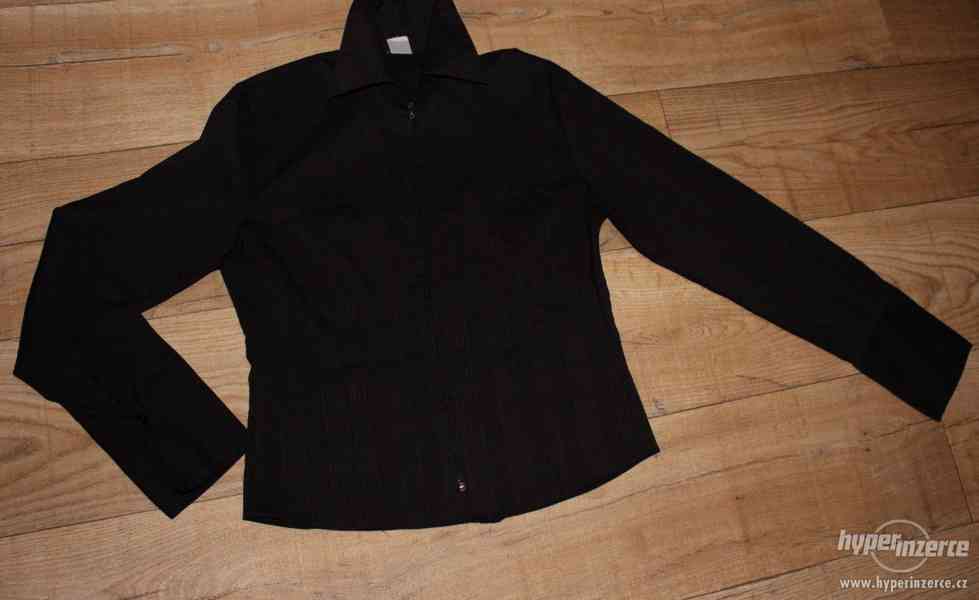 Černá košile na zip - foto 3