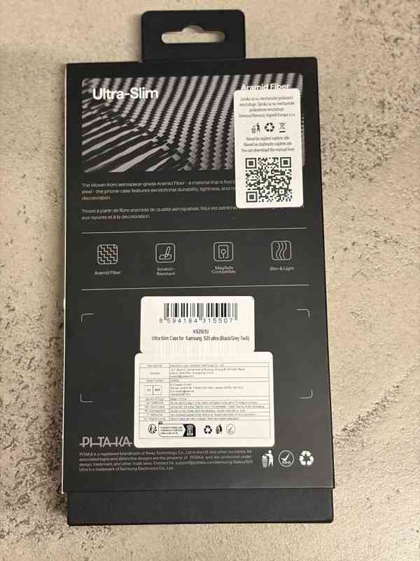 Značkový kryt PITAKA na Samsung Galaxy S25 Ultra - foto 3