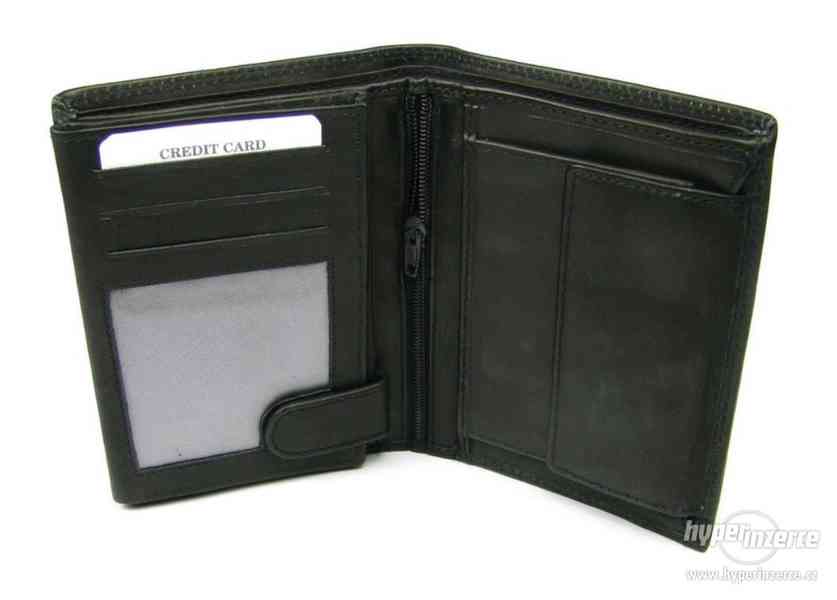 Kožená černá pánská peněženka - foto 3
