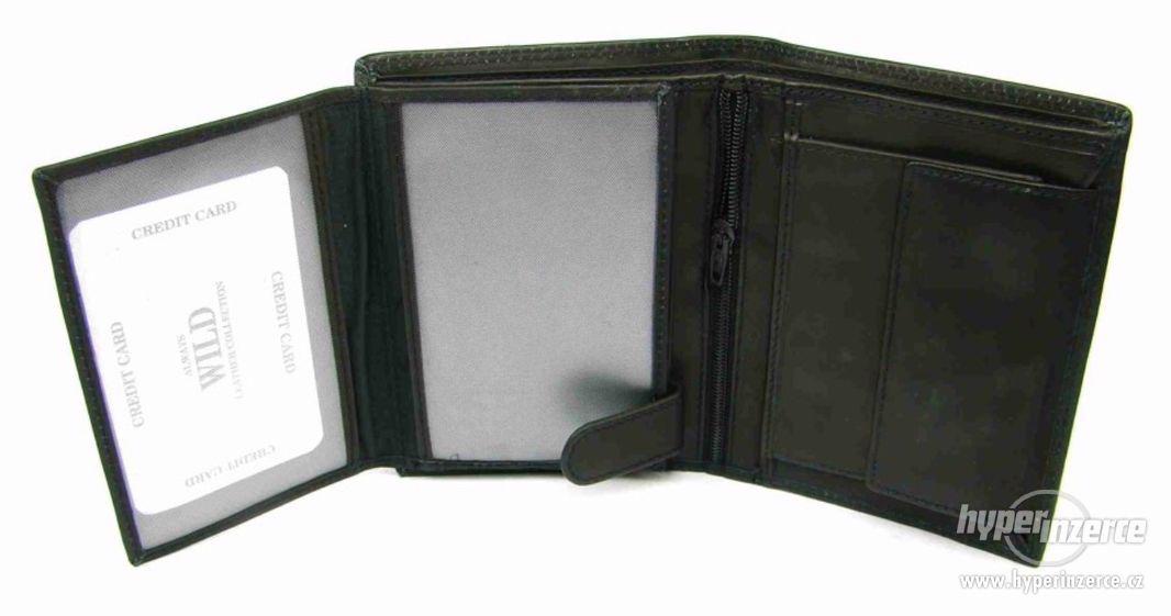 Kožená černá pánská peněženka - foto 4