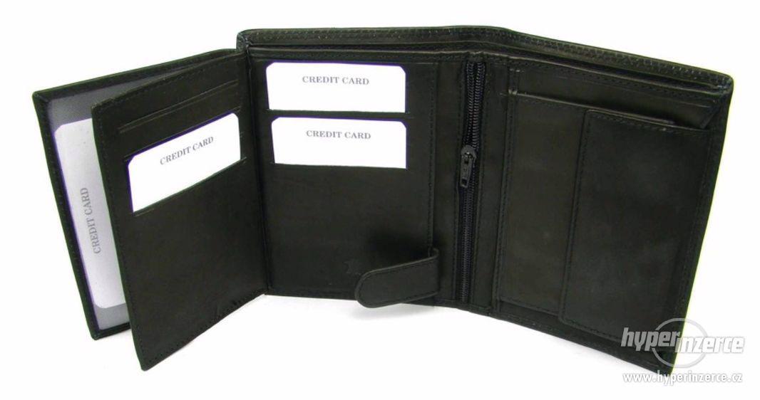 Kožená černá pánská peněženka - foto 5
